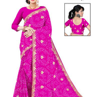 Chic Printed Saree with Blouse Piece for Sophisticated Ethnic Style  | TD-RASHMI