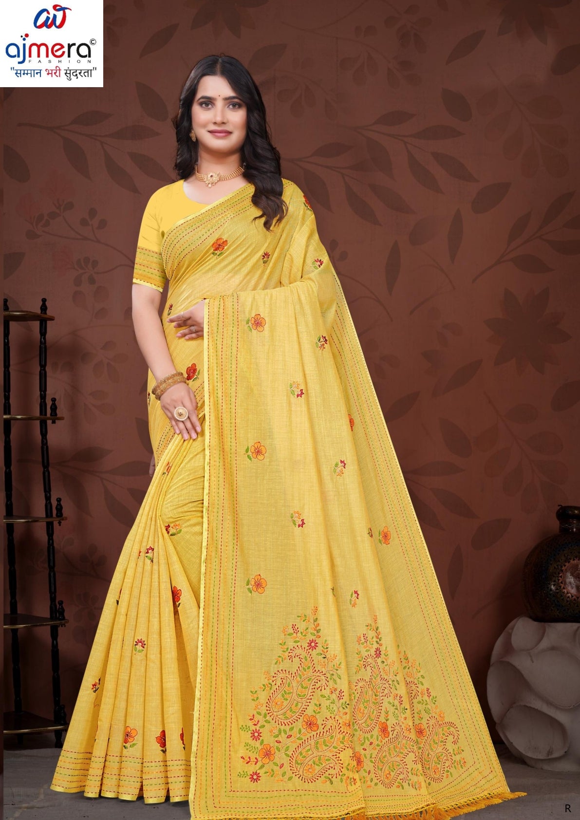 Pure Cotton Saree with Blouse Piece for Premium Ethnic and Traditional Wear | PUT-BHAKTI