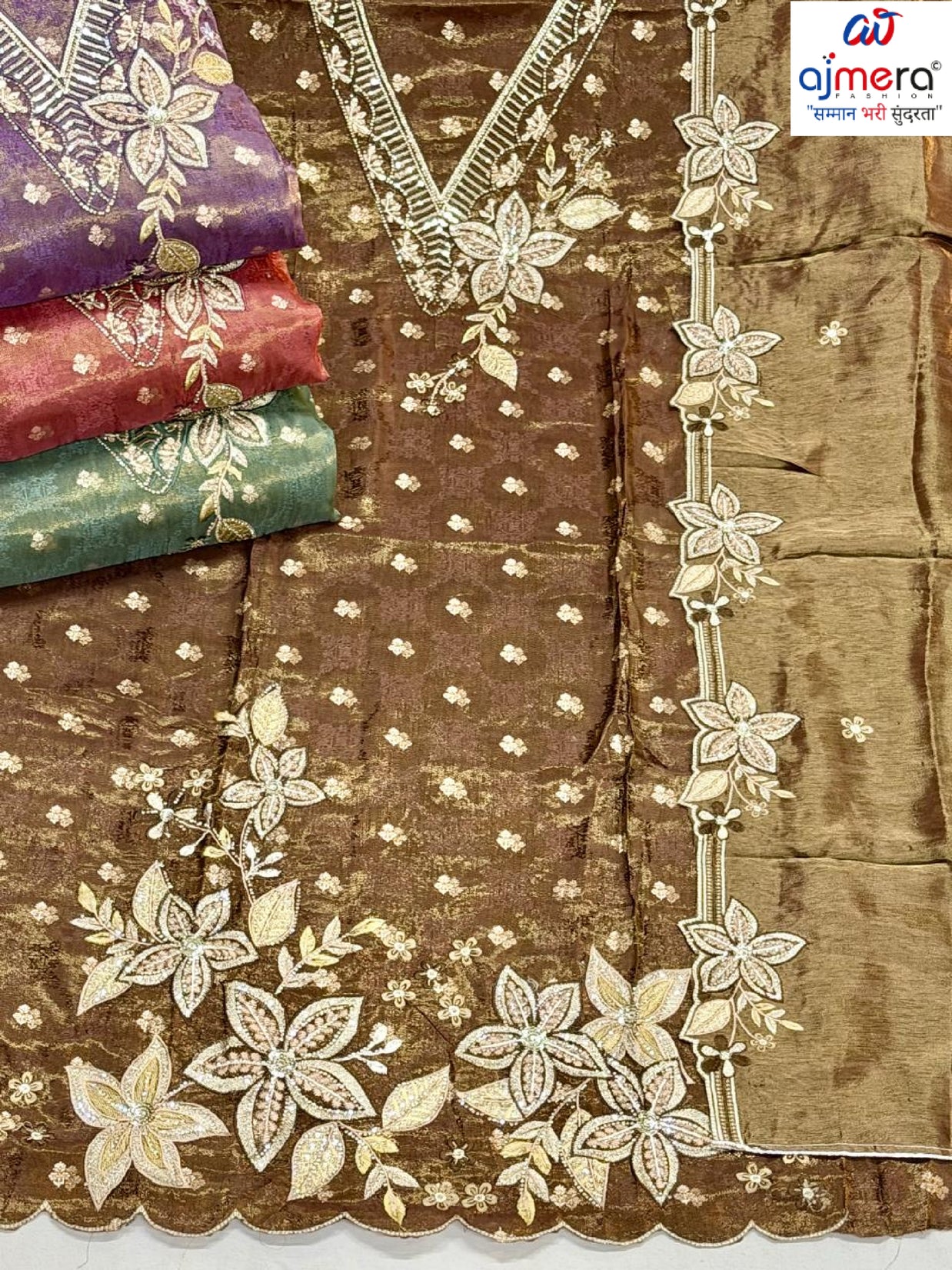 Premium Viscose Unstitched Suit Set | AAR-ZURI