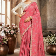 Elegant Printed Saree with Designer Blouse Piece for Festive Wear | RDD-SIGNATURE