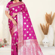 Versatile Rapier Silk Matching Saree With Blouse Piece | VDX-MUSKAN SILK