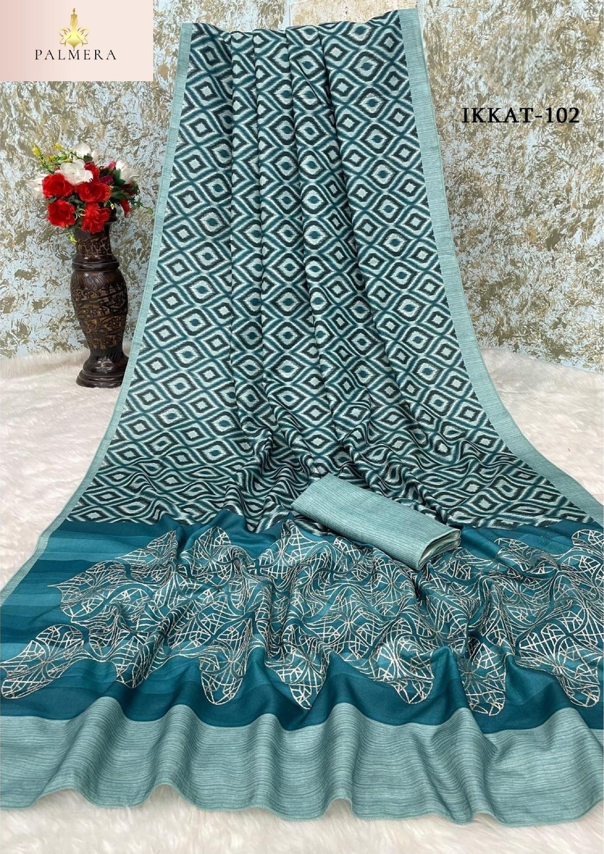 Palmera Saree Wholesaler and Palmera Saree Supplier | ALL-IKKAT VOL-01