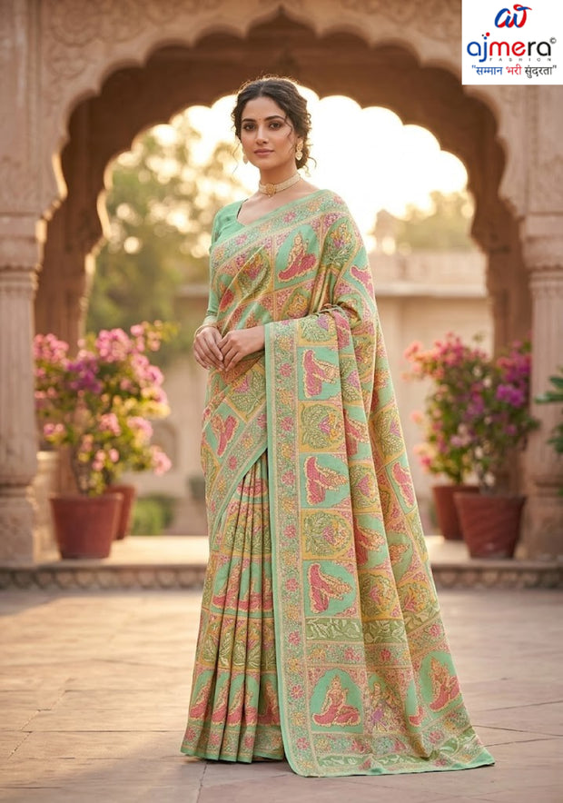 Chic Printed Saree with Blouse Piece for Sophisticated Ethnic Style  | SSR-CHAND CHAKORI