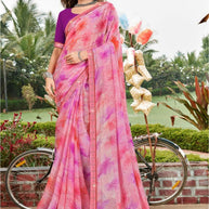 Graceful Printed Saree with Blouse Piece for Modern Ethnic Fashion | PRM-JAGRATA