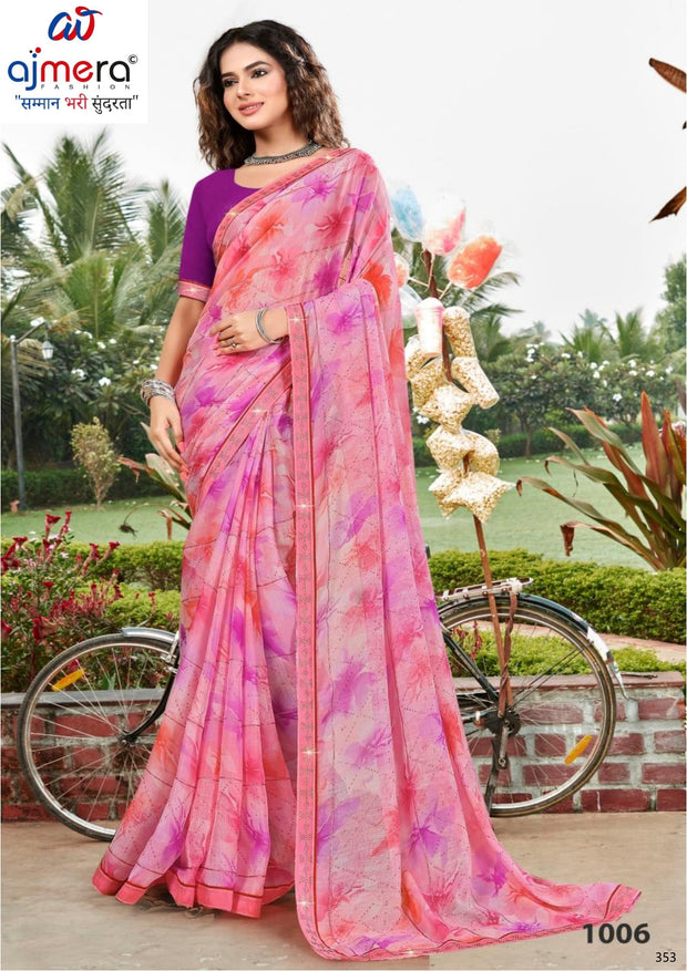 Graceful Printed Saree with Blouse Piece for Modern Ethnic Fashion | PRM-JAGRATA