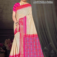 Graceful Jacquard Silk Saree with Blouse Piece for Timeless Ethnic Fashion | TUL-AARTI RIDHIMA COTTON
