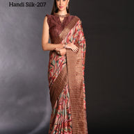 Handi Silk Handloom Silk Saree with Blouse for Premium Ethnic and Traditional Wear | ALL-HANDI SILK VOL-02