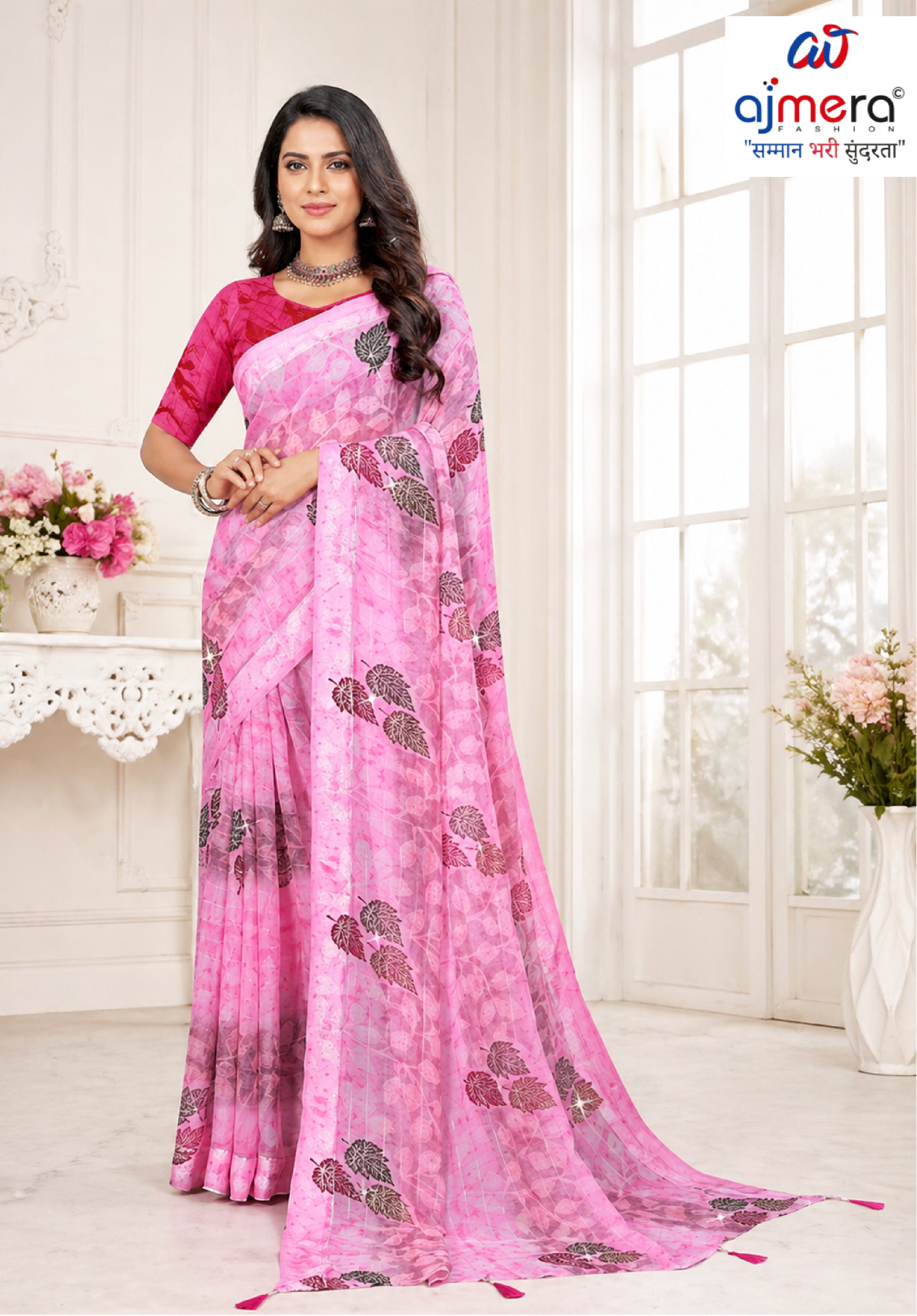Classic Printed Saree with Blouse Piece for Timeless Traditional Style  | TTS-DHANUSHA