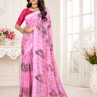 Classic Printed Saree with Blouse Piece for Timeless Traditional Style  | TTS-DHANUSHA