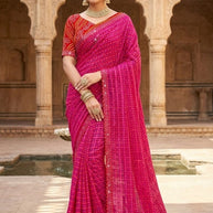 Designer Printed Saree with Blouse Piece for Special Occasions | SYF-RASAM VOL-01