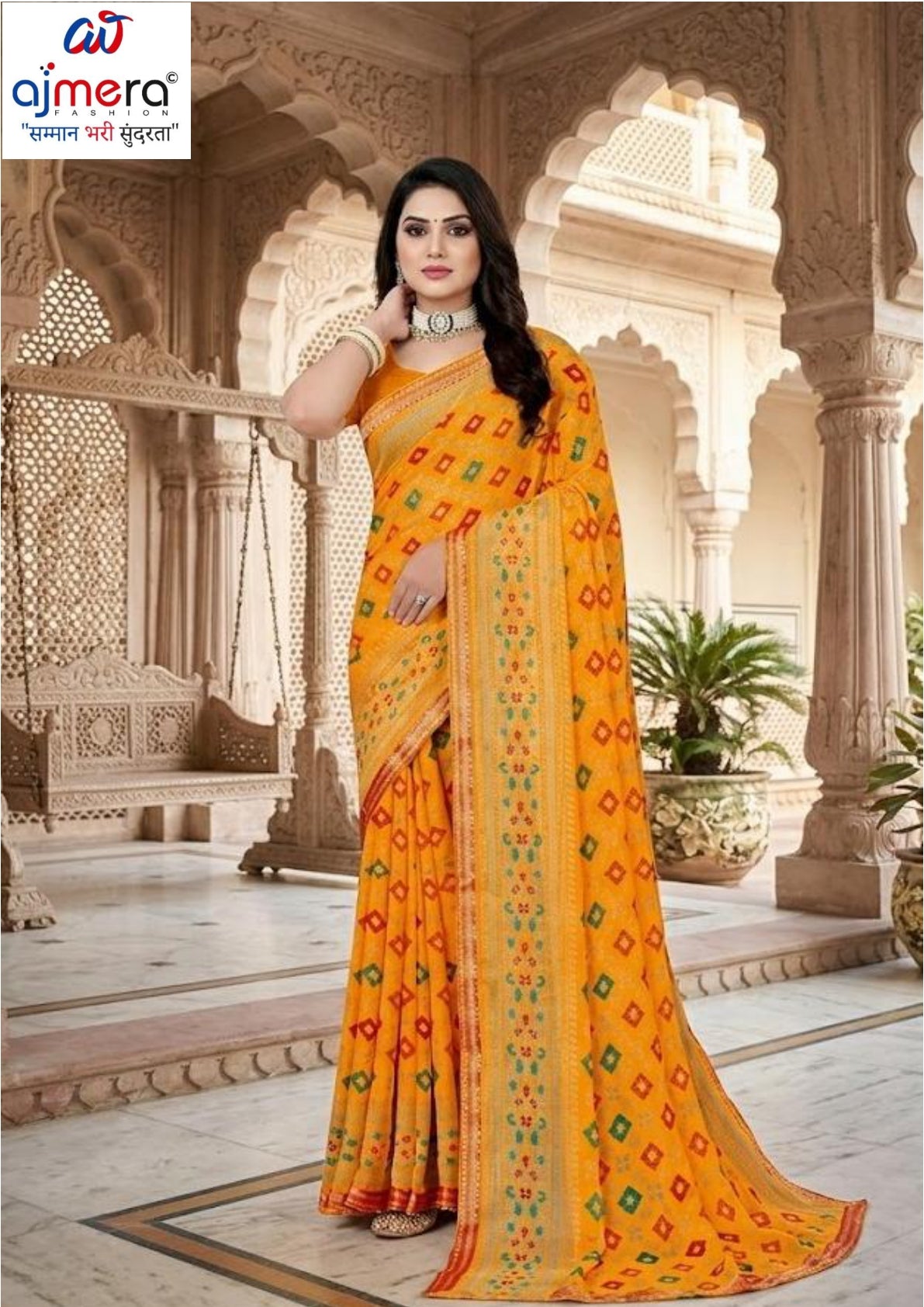 Sharmili Print Loose Saree with Blouse for Premium Ethnic and Traditional Wear | TTS-SAHELI