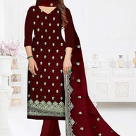 Elegant Georgette Unstitched Suit Material | LEO-6079