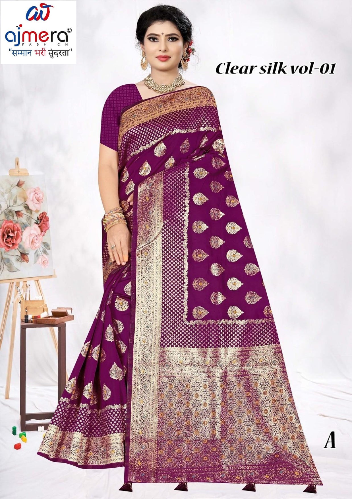 Classic Jacquard Silk Saree with Blouse Piece for Elegant Traditional Look | TUL-CLEAR SILK VOL-01