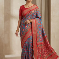 Vibrant Elegance Jacquard Silk Saree With Blouse Piece | MDW-DVITI