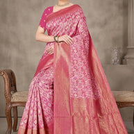 Graceful Jacquard Silk Saree without Blouse for Timeless Ethnic Fashion | TUL-AMRIT UTSAV COTTON