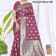 Refined Elegance Jacquard Silk Saree With Blouse Piece | TUL-MATWALI DHUN SILK