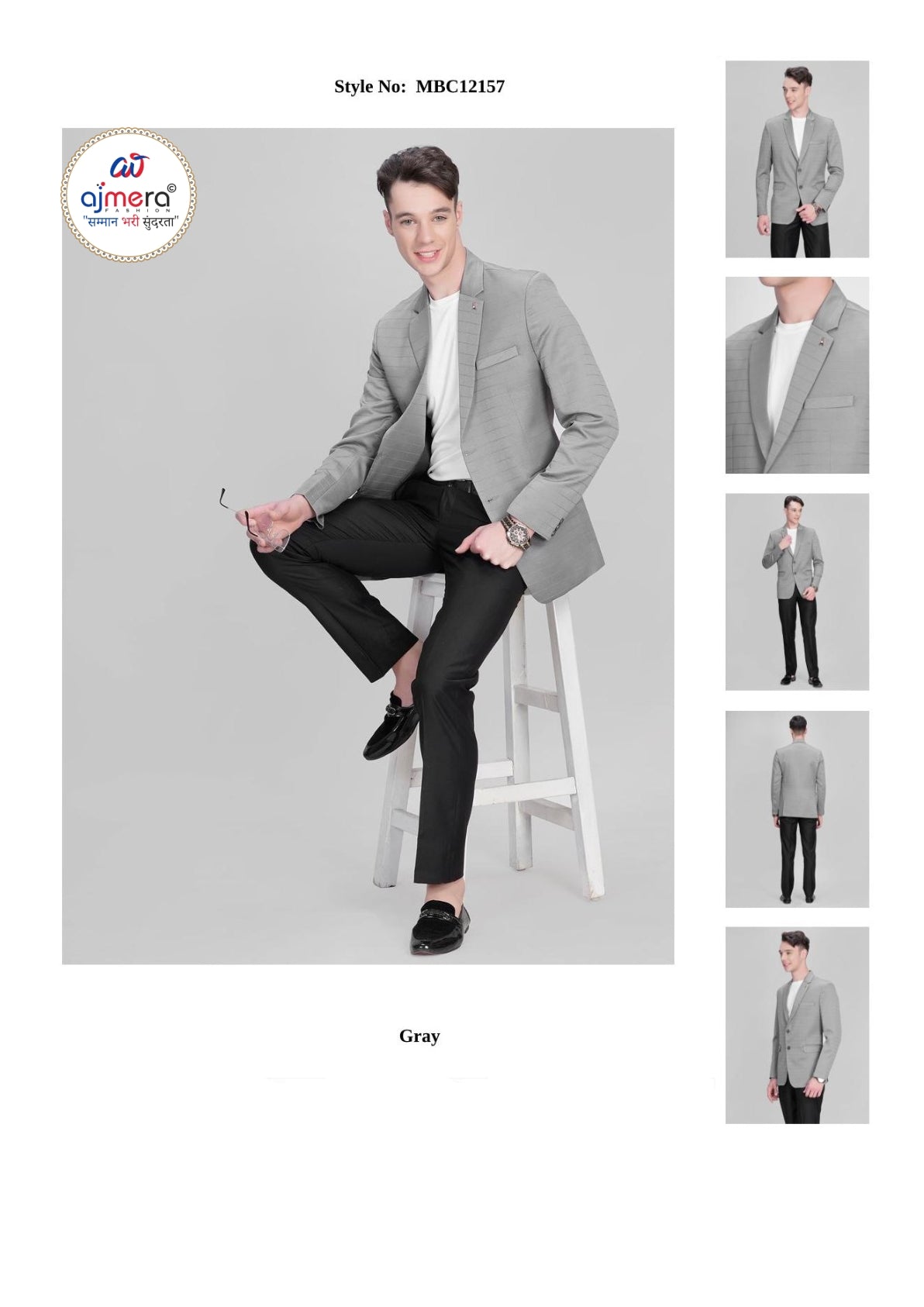 Premium Men’s Formal Blazer for Business & Party Wear | SNA-MBC12157