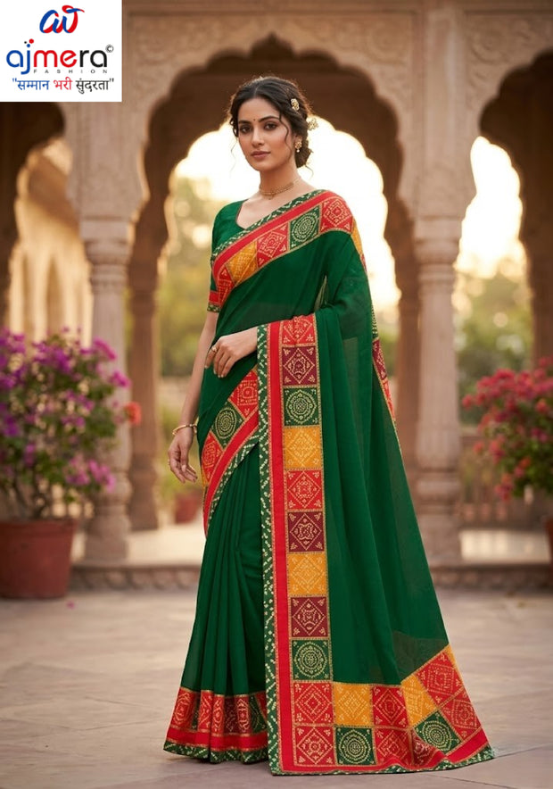 Stylish Printed Saree with Blouse Piece for Traditional Celebrations | SSR-BATRA