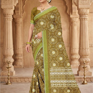 Contemporary Printed Saree with Blouse Piece for Premium Wear | GLC-SURYAMUKHI