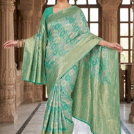 Exclusive Jacquard Silk Saree with Blouse Piece for Premium Cultural Wear | TUL-AMRIT VATIKA COTTON