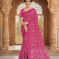 Stylish Printed Saree with Blouse Piece for Traditional Celebrations | PUS-DREAM GIRL-118
