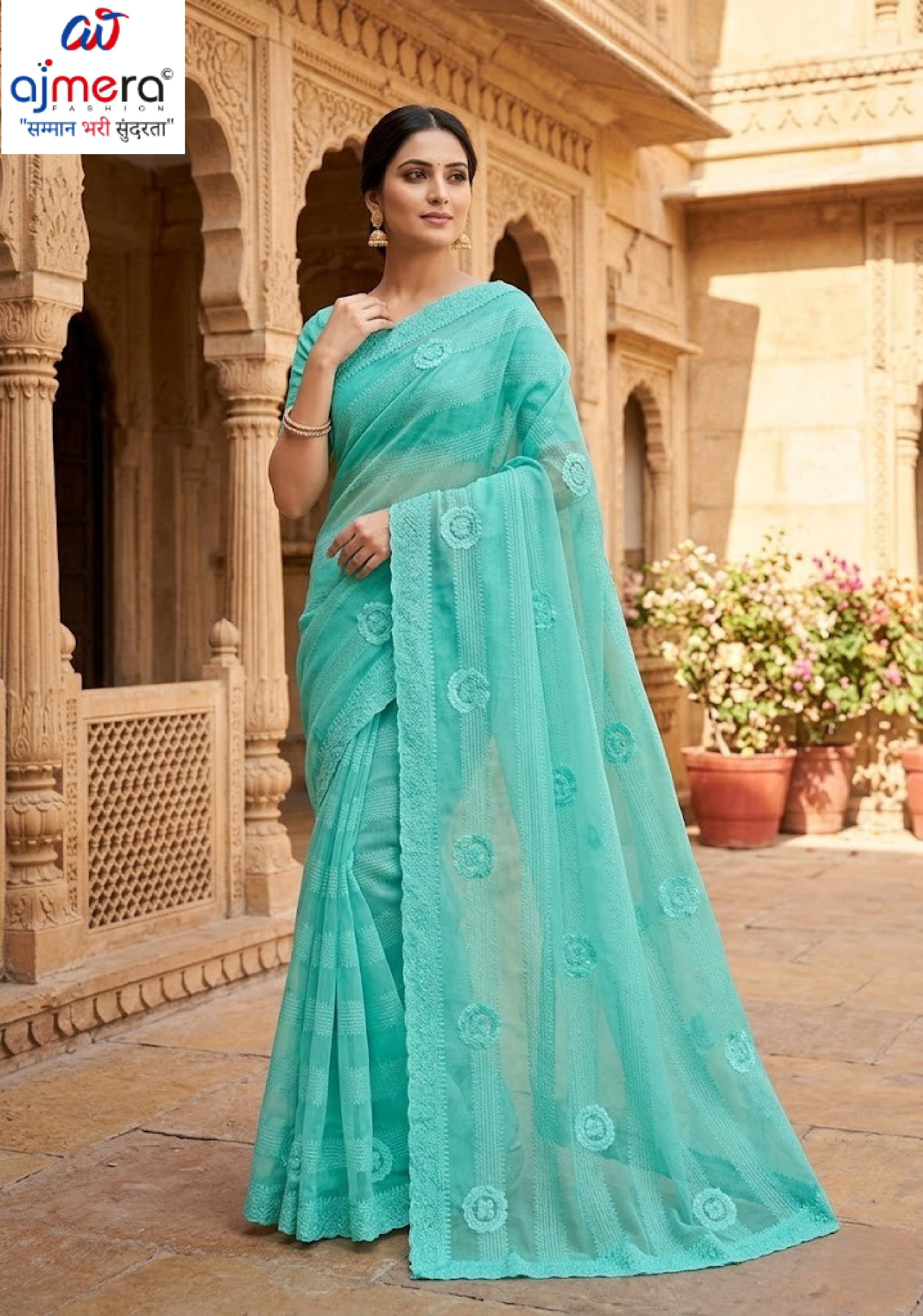 Surat Dyed Matching Saree Manufacturer with Blouse Piece for Premium Ethnic and Traditional Wear | VKM-NETWORK