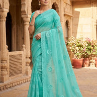 Surat Dyed Matching Saree Manufacturer with Blouse Piece for Premium Ethnic and Traditional Wear | VKM-NETWORK