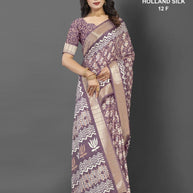 Holland Silk Handloom Silk Saree with Blouse for Premium Ethnic and Traditional Wear | ALL-HOLLAND SILK-12