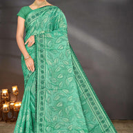 Elegant Printed Saree with Designer Blouse Piece for Festive Wear  | SNR-PURPOSE