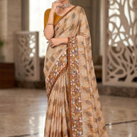 Chic Printed Saree with Blouse Piece for Sophisticated Ethnic Style | PRM-MISS UNIVERSE