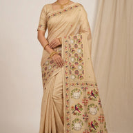 Designer Jacquard Silk Saree with Blouse Piece for Traditional Occasions | CUT-11117