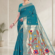 Classic Jacquard Silk Saree with Blouse Piece for Elegant Traditional Look | TUL-SAFARI COTTON VOL-04
