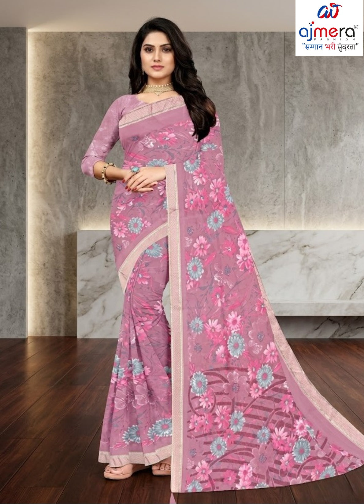 Trendy Printed Saree with Blouse Piece for Women’s Ethnic Wardrobe | SSR-YUKTI-A