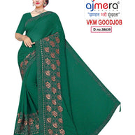 Surat Dyed Matching Saree Manufacturer with Blouse Piece for Premium Ethnic and Traditional Wear | VKM-GOOD JOB