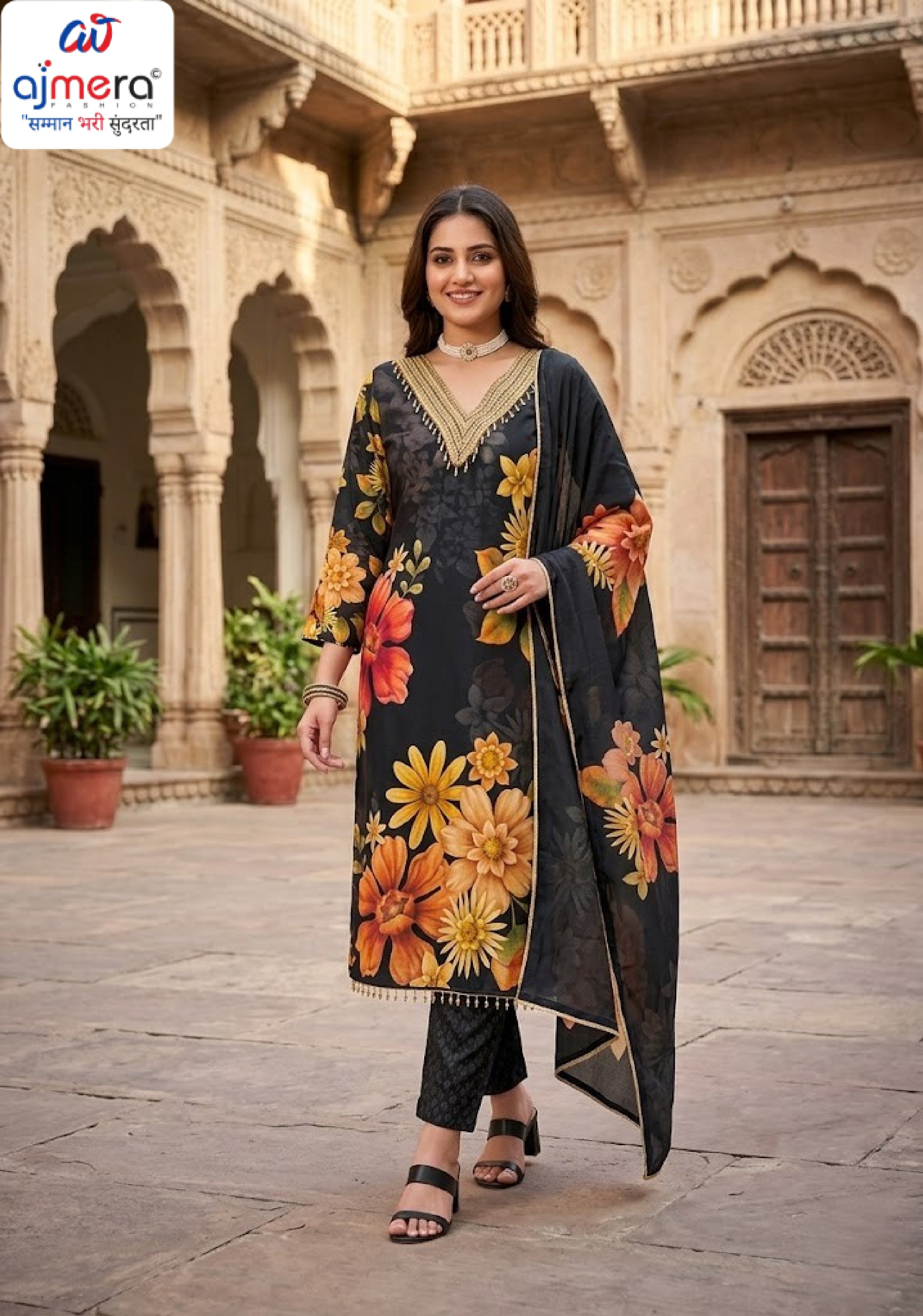 Premium Viscose Unstitched Suit Set | VAS-KITTY-3