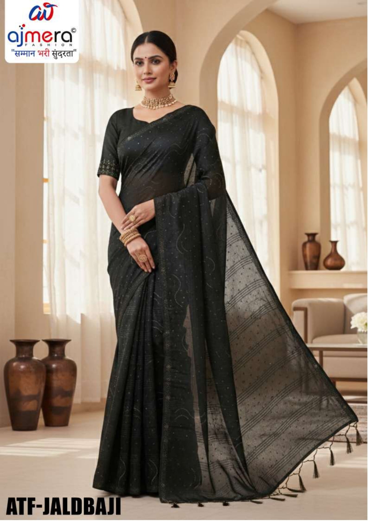 Saree Manufacturer in Surat with Blouse Piece for Premium Ethnic and Traditional Wear | ATF-JALDBAJI