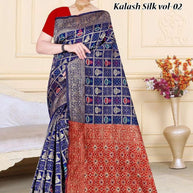 Exquisite Rapier Silk Matching Saree With Blouse Piece | TUL-KALASH SILK VOL-02