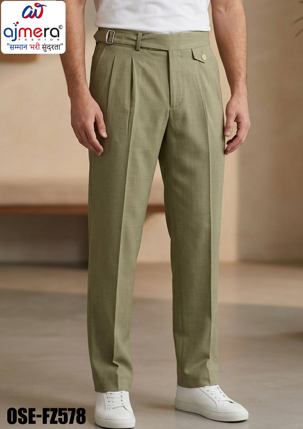 Premium Men's Formal Pant for Office & Business Wear | OSE-FZ578