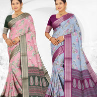 Premium Printed Saree with Matching Blouse Piece for Ethnic Elegance | RDD-MAHARANI VOL-02
