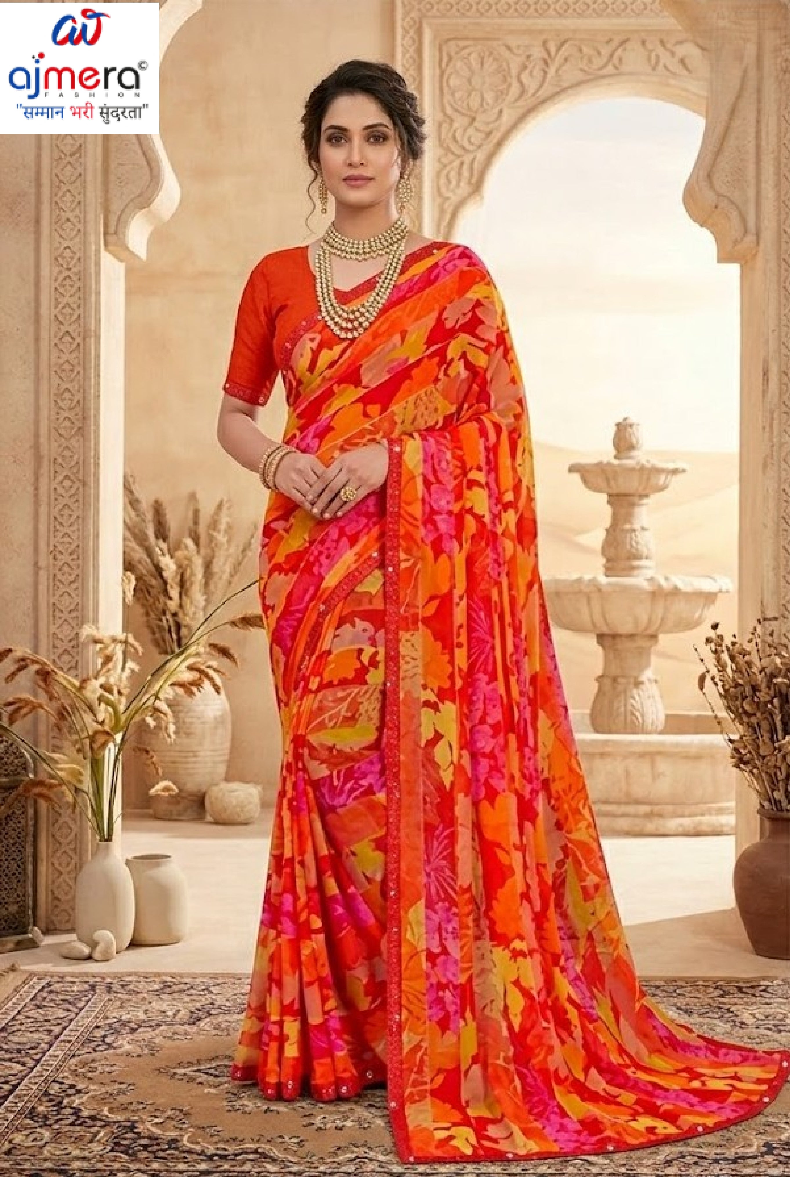 Exclusive Printed Saree with Blouse Piece for Elegant Ethnic Look | RDD-SARINA