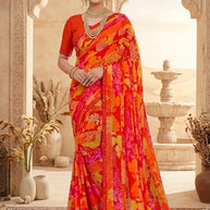 Exclusive Printed Saree with Blouse Piece for Elegant Ethnic Look | RDD-SARINA