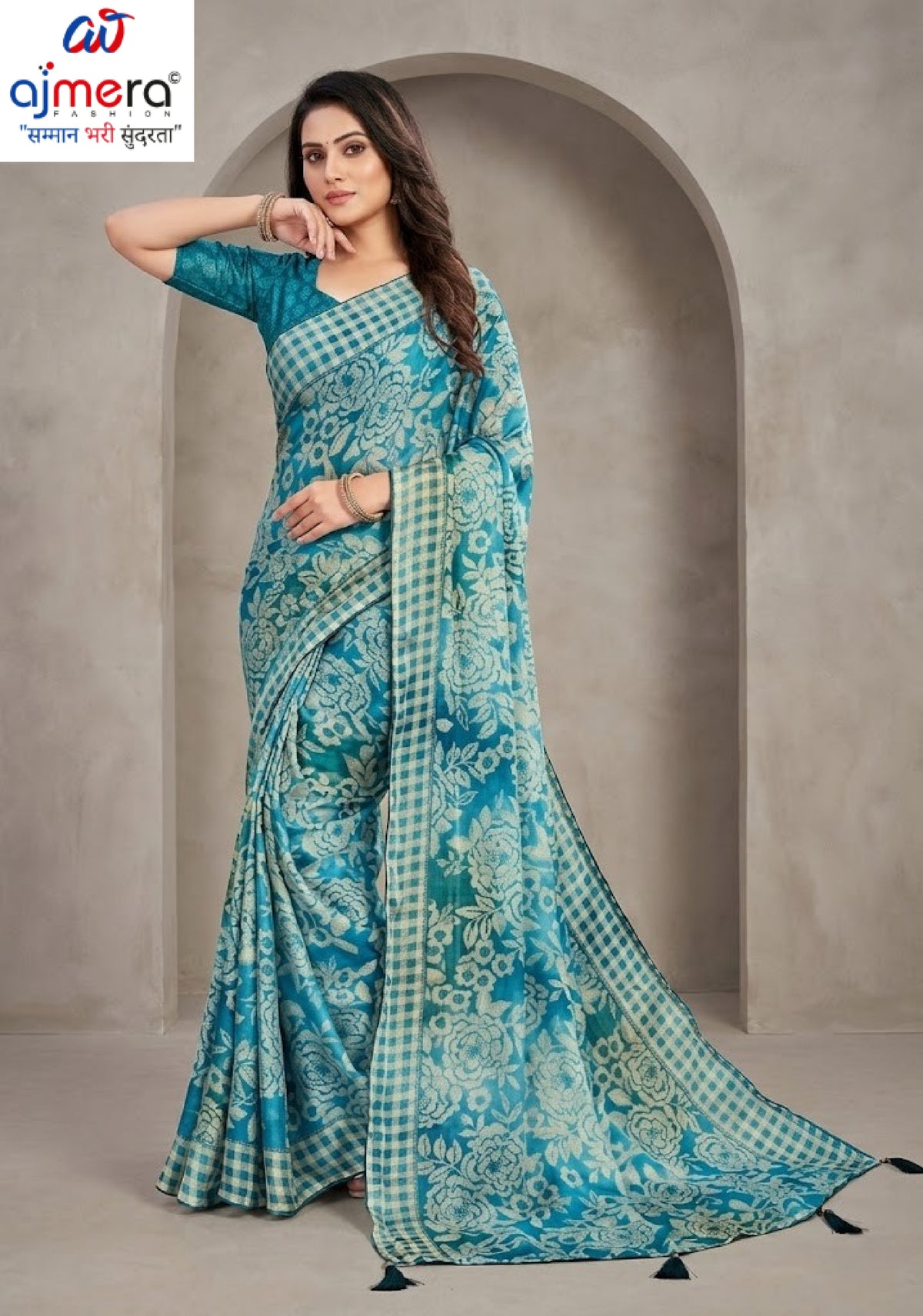 Designer Printed Saree with Blouse Piece for Special Occasions  | RDD-MARTINI