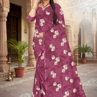 Trendy Printed Saree with Blouse Piece for Women’s Ethnic Wardrobe | GLC-PARVANA