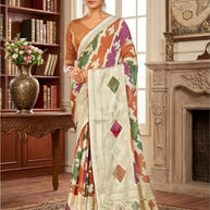 Stylish Printed Saree with Blouse Piece for Traditional Celebrations  | RDD-NIDHIVAN