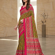 Designer Printed Saree with Blouse Piece for Special Occasions  | VER-BANJARAN-47456