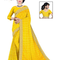 Beautiful Printed Saree with Blouse Piece for Cultural Celebrations  | TD-MAKKHAN MALAI