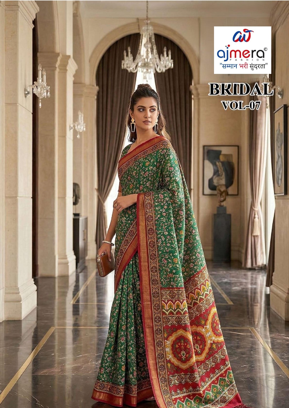 Trendy Printed Saree with Blouse Piece for Women’s Ethnic Wardrobe  | RMF-BRIDAL VOL-7