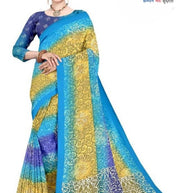 Moss Print Loose Saree with Blouse for Premium Ethnic and Traditional Wear | TD-DHAMAKA