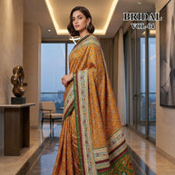 Graceful Printed Saree with Blouse Piece for Modern Ethnic Fashion | RMF-BRIDAL VOL-4