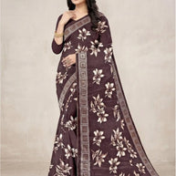 Vichitra Jari Print Loose Saree with Blouse for Premium Ethnic and Traditional Wear | CAS-MITHAS